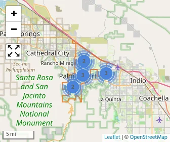 Area schools map